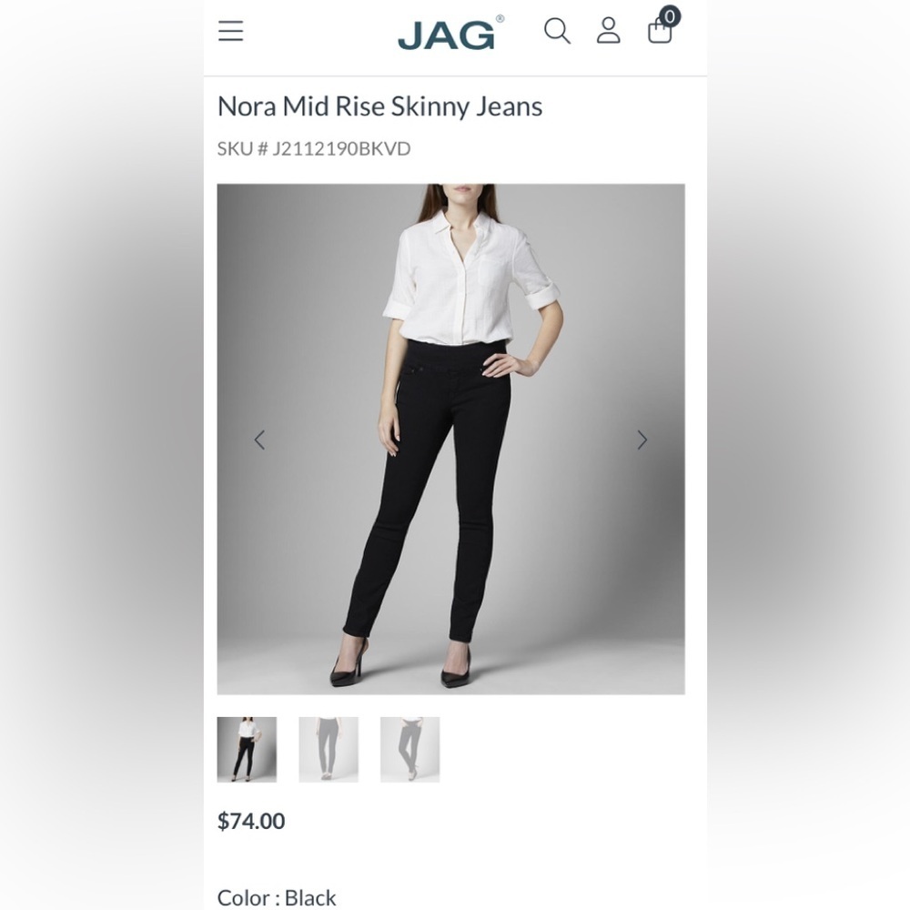 JAG 
PULL-ONS
Nora Mid Rise Skinny Jeans